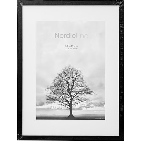 Incado Sort ramme m. plexiglas 30x40 cm