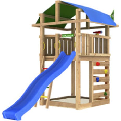 Jungle Gym Fort 2.1 legetårn inkl. blå rutsjebane 1 stk.