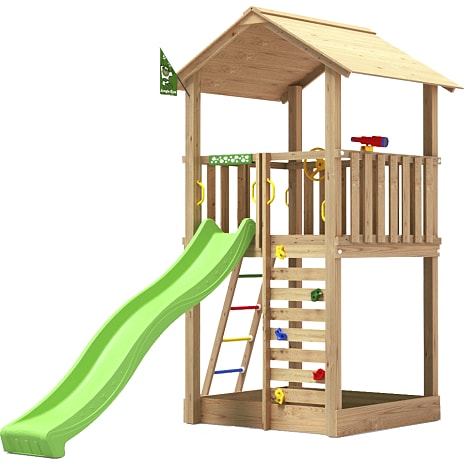 Jungle Gym Sierra med grøn rutsjebane