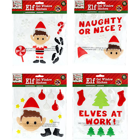 Elves Behavin' Badly Gel Stickers Assorteret
