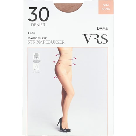 VRS Dame Nylon Strømpebukser Magic Shape Str. S/M Sand