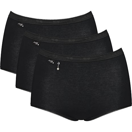 Sloggi Dame 3-pak Maxi Perle Str. 50 Sort