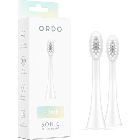Ordo Sonic+ børstehoveder hvid/sølv