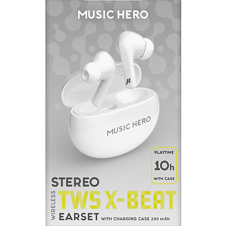 SBS Music Hero in-ear headphones - hvid 1 stk.