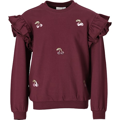 VRS børne sweatbluse str. 146/152 - bordeaux