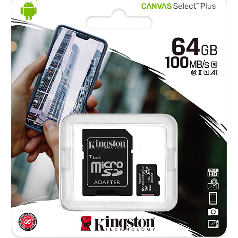 rabat Løsne tro Kingston Canvas Select Plus microSD 64GB | Køb på Bilka.dk!