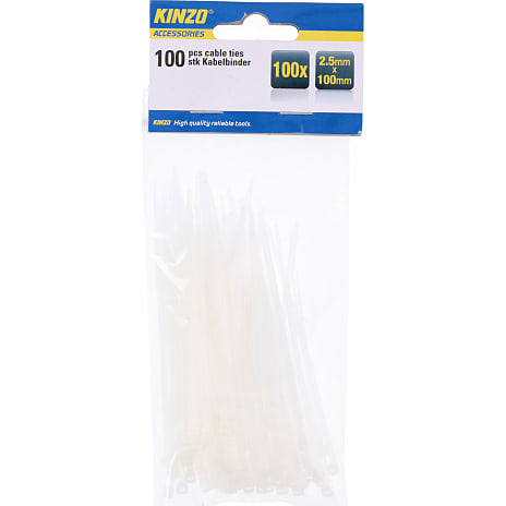 Kinzo strips 100 stk - hvid 1 stk.