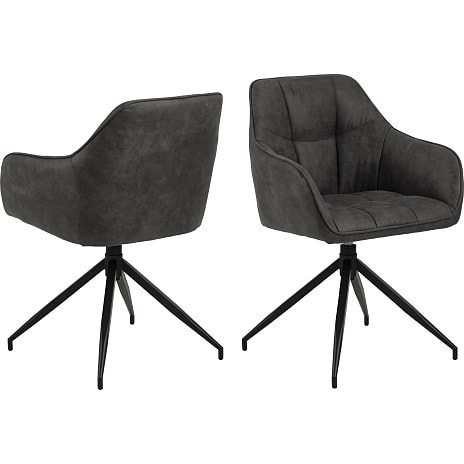 AC Design Furniture Brenda spisebordsstol antracit
