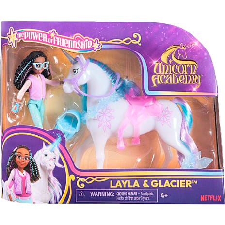 Unicorn Academy Dukke og Enhjørning Layla & Glacier
