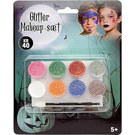 Halloween Glitter Makeup-sæt 8 Farver Multifarvet