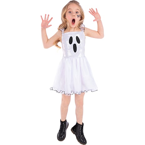 Halloween Spøgelseskjole Kostume Str. 116