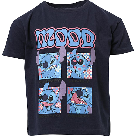 Stitch T-shirt Str. 122/128 Blå