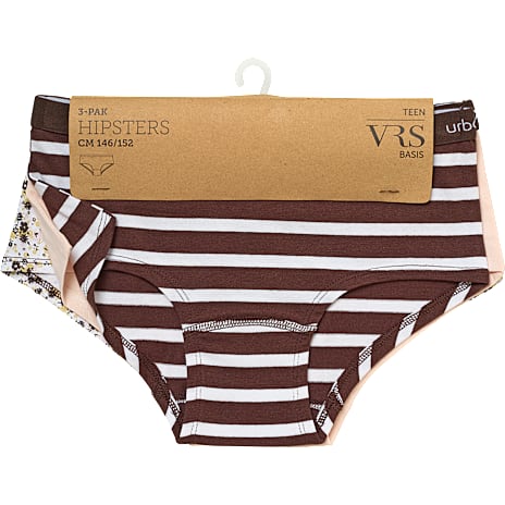 VRS teen 3-pak hipster str. 134/140 - multifarvet 1 stk.