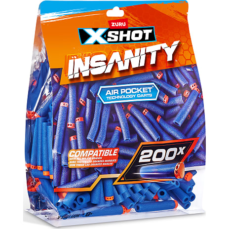 Zuru X-shot Insanity genopfyldningspakke med 200 pile 1 stk.