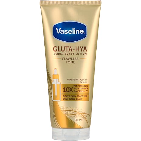 Body lotion Gluta-Hya Serum Burst Flawless Glow, Vaseline 200 ml