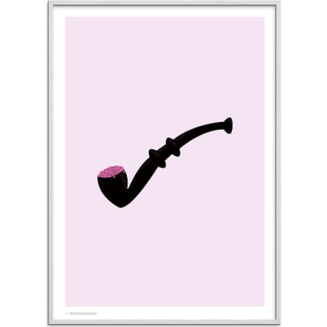 Citatplakat Lakridspiben lyserød - 70x100 cm 1 stk.