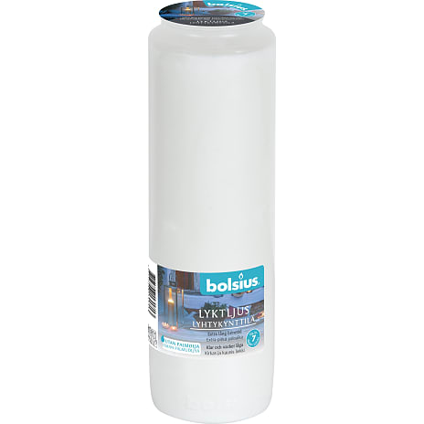 Bolsius Mega Lanternelys Hvid