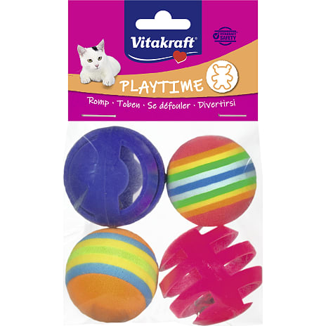 Vitakraft Kattelegetøj bolde 4 stk. 1 stk.