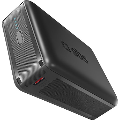 SBS powerbank 20,000 mAh - sort 1 stk.