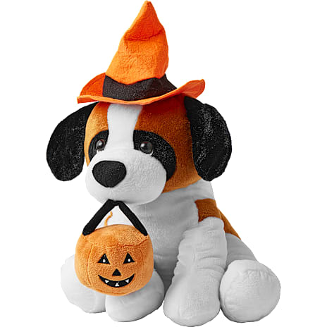 Halloween Plyshund 38 cm Brun