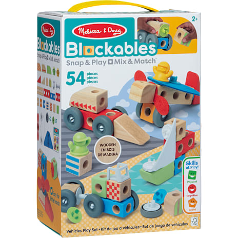 Melissa & Doug Blockables Køretøjer 54 Dele