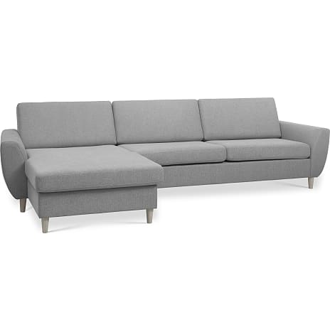 Urban 3D XL Vendbar Sofa Med Chaiselong Lysegrå
