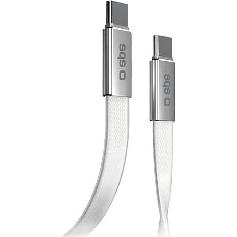 SBS USB-C kabel 2.0 1 meter - hvid 1 stk.