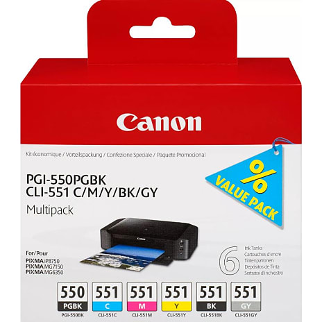 Canon PGI-550/CLI-551 Blækpatron sæt