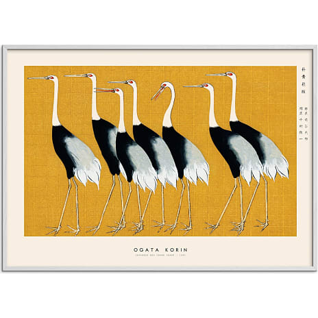Citatplakat Japanese Red Crown Crane - 30x40 cm 1 stk.