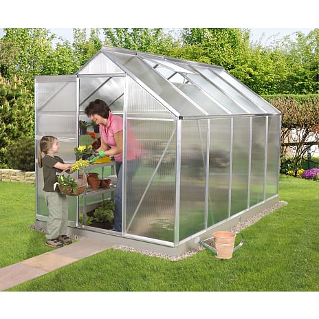 Vitavia Venus 6200 drivhus inkl. sokkel - aluminium