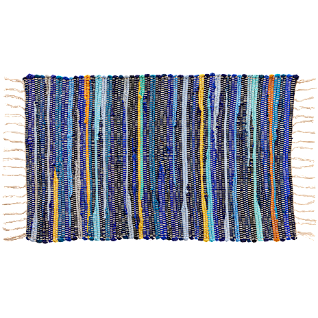 BASIS gulvtæppe 50x80 cm - multifarvet 1 stk.