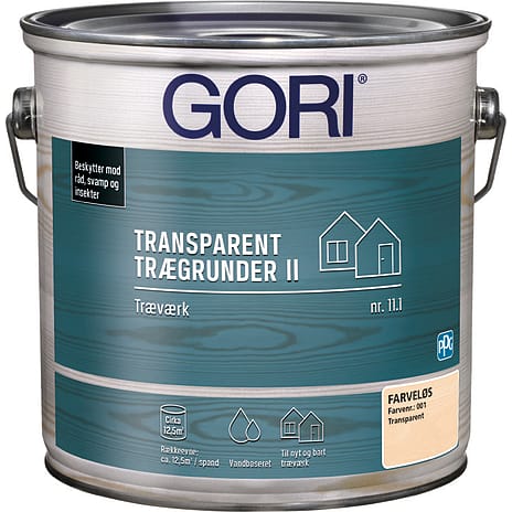Gori transparent trægrunder 11.1 2,5 liter 2525 ml