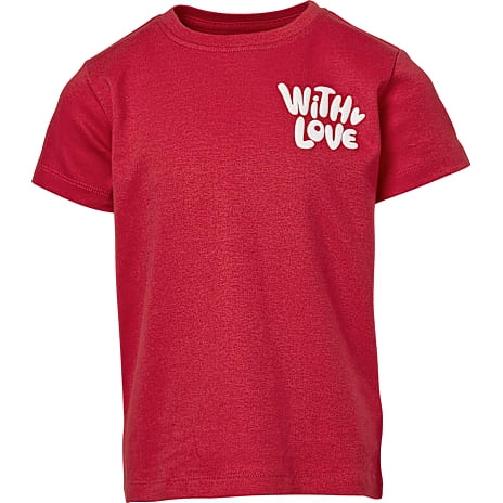 VRS Børne T-shirt Str. 110/116 Rød