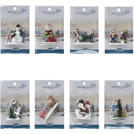 Julefigur Til Nisselandskab Højde 6 cm Assorteret