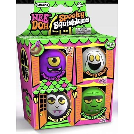 NeeDoh Spooky Squishkins Hjemsøgt Hus 4-pak