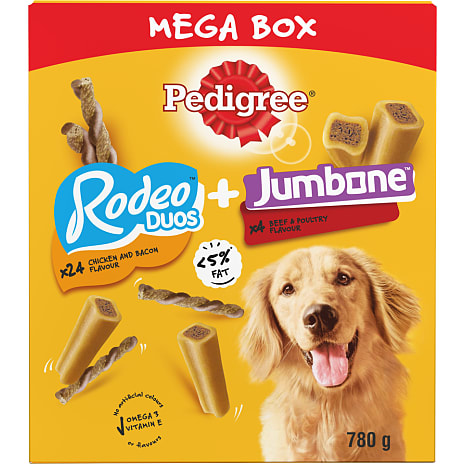 Pedigree megab jumb+rod 780 g