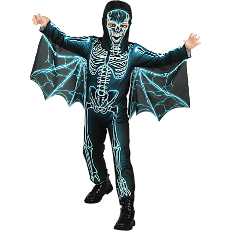 Halloween Flagermus Skelet Kostume Str. 116