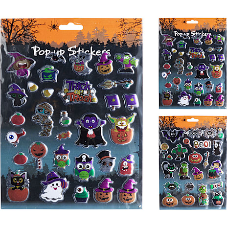 Halloween Klistermærker Assorteret