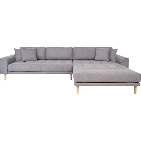 HN Lido Sofa med Højrevendt Chaiselong Lysegrå
