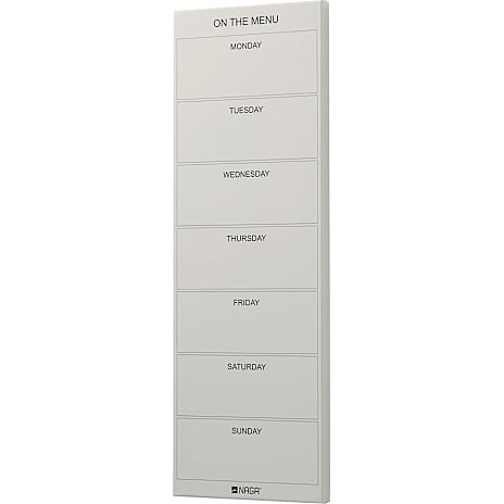 NAGA Magnetisk Madplan Tavle 20x60 cm Beige