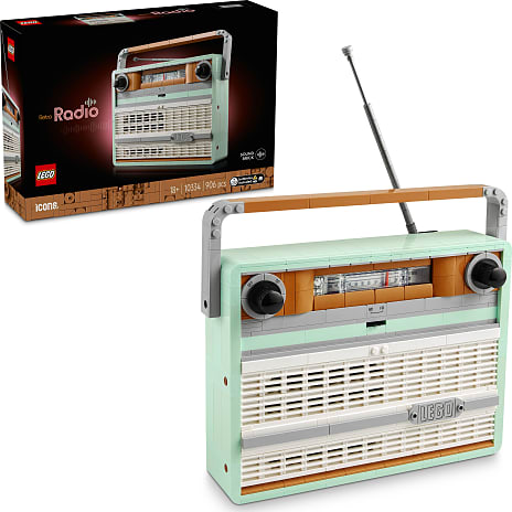 LEGO Icons Retro-radio Bygge- og Boligindretningssæt 10334
