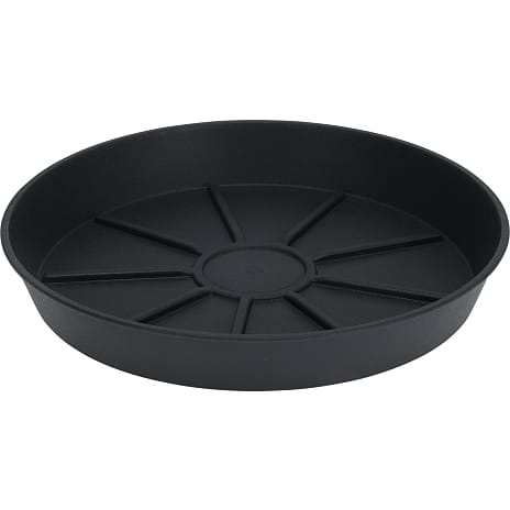 Andre Mærker Plastik underfad - sort - Ø:22 cm 1 stk.