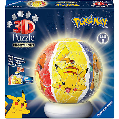 Ravensburger Pokémon 3D Puslespilskugle Natlampe - 72 Brikker