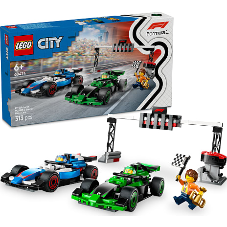 LEGO City F1-startfelt med VCARB og Sauber-racerbiler 60474