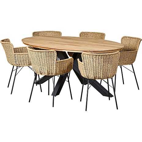 Søvang Havebord Med 6 Havestole