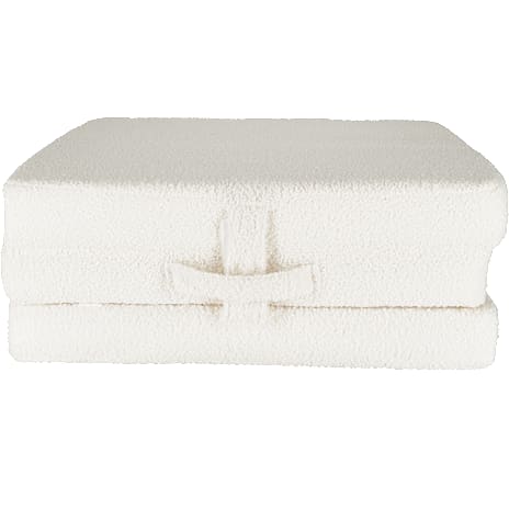 Salling Foldemadras i teddy bouclé - beige 1 stk.
