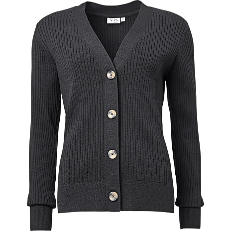 VRS Dame Cardigan Str. S Sort