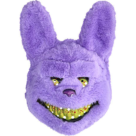 Halloween Killer Kanin Maske Lilla