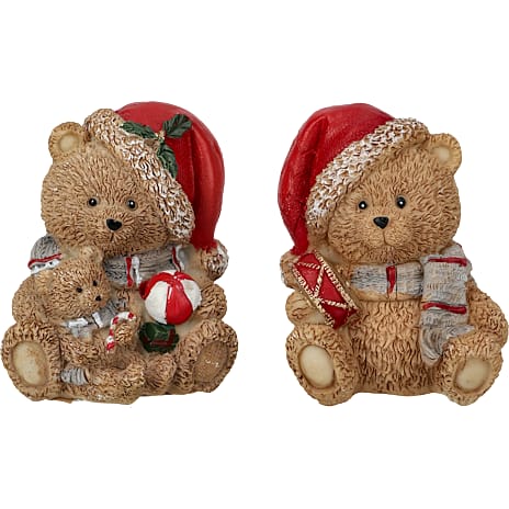 Julefigur Bamse Højde 7 cm Assorteret