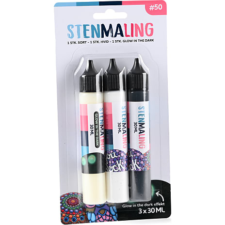 Andre Mærker Stenmaling 30 ml 3-pak 1 stk.